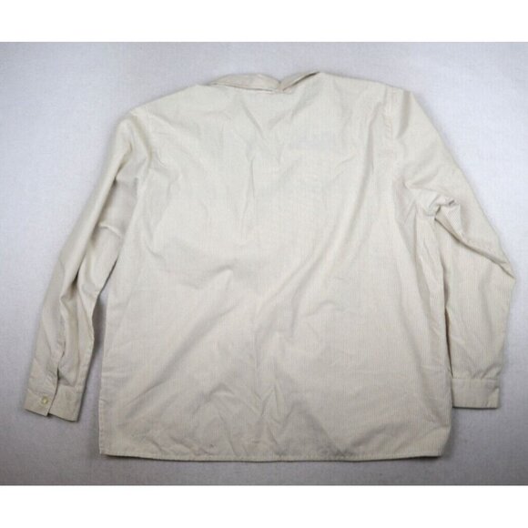 ALFRED DUNNER - WOMEN'S BEIGE STRIPED LONG SLEEVE FLORAL EMBROIDERED TOP - 20 - Picture 7 of 7